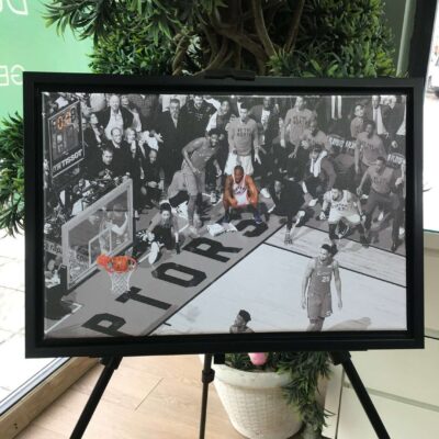 Kawhi Leonard Buzzer Basketball Canvas Los Angeles Clippers Toronto Raptors Basketball Buzzer Beater Shot 3