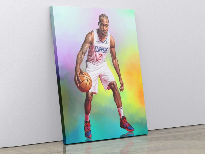 Kawhi Leonard Canvas Kawhi Leonard Poster Clippers Basketball Gift Sports Print Wall Art Wall Decor Kids Room Decor Gift