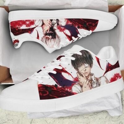 Ken Kaneki Tokyo Ghoul Low Top Leather Stan Smith Shoes SST1249