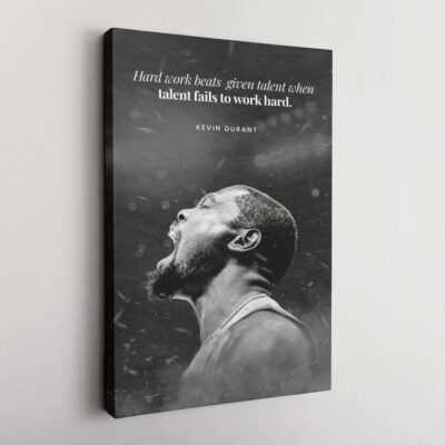 Kevin Durant Brooklyn Nets Canvas, Wall Art Basketball, NBA, Kevin Durant Motivation Artwork
