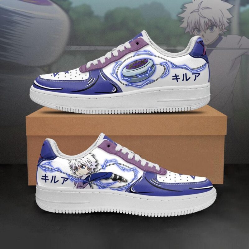 Killua Zodyck Air Force 1 Sneakers Custom Skill Hunter x Hunter Shoes