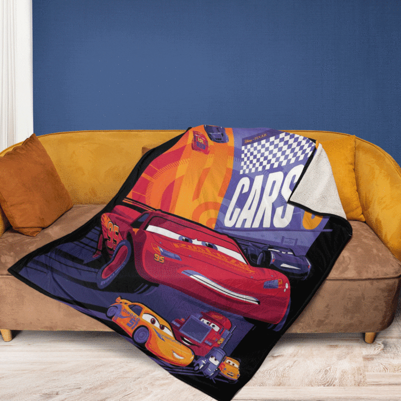 Kingdom Of Cars Cartoon Gift Lover Comfy Sofa Throw Blanket Gift 1