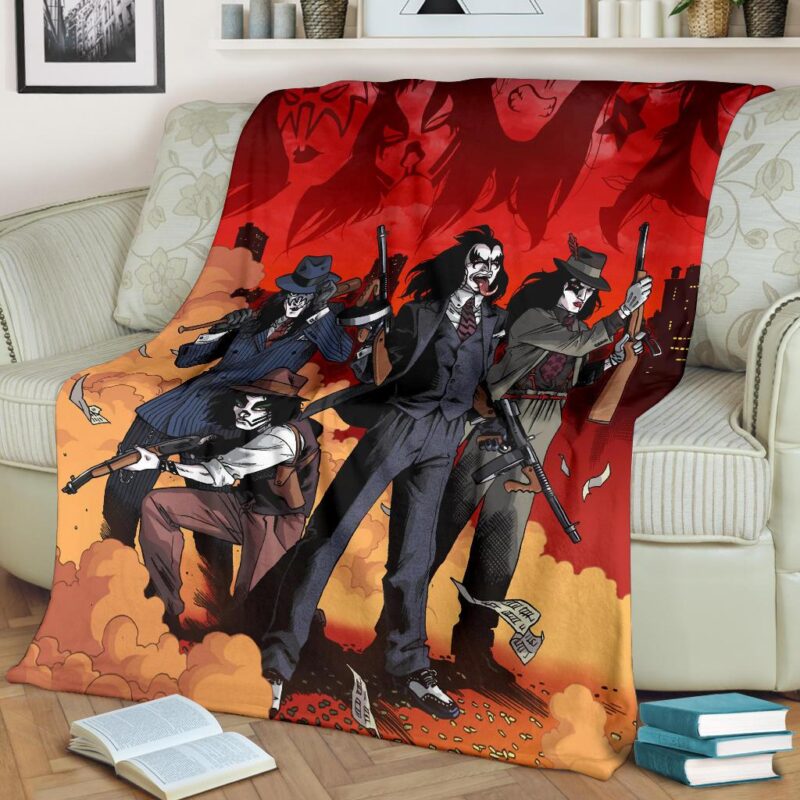 Kiss Band Rock Thank You For The Memories 562 Gift Lover Premium Comfy Sofa Throw Blanket Gift