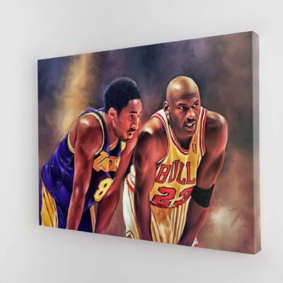 Kobe Bryant Canvas Michael Jordan Canvas Print Kobe Bryant Poster Michael Jordan Poster Basketball Gifts Christmas Gift Home Decor 1 scaled