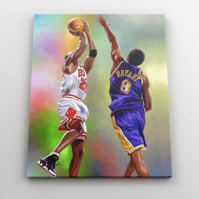 Kobe Bryant Canvas Michael Jordan Canvas Print Kobe Bryant Poster Michael Jordan Poster Basketball Gifts Kobe Bryant Home Decor 1 scaled
