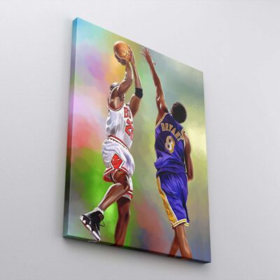 Kobe Bryant Canvas Michael Jordan Canvas Print Kobe Bryant Poster Michael Jordan Poster Basketball Gifts Kobe Bryant Home Decor 2 scaled