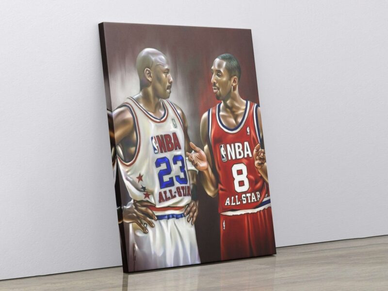 Kobe Bryant Canvas Michael Jordan Canvas Print Kobe Bryant Poster Michael Jordan Poster Basketball Gifts Kobe Bryant Home Decor