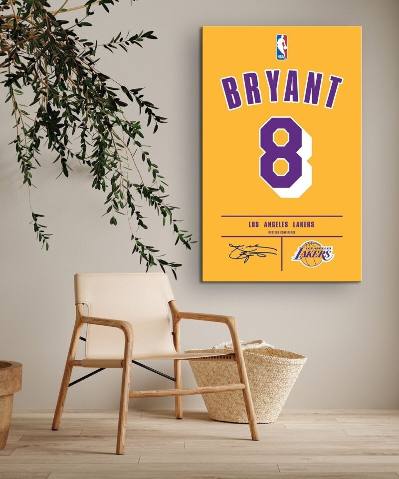 No 8 Los Angeles Lakers Poster