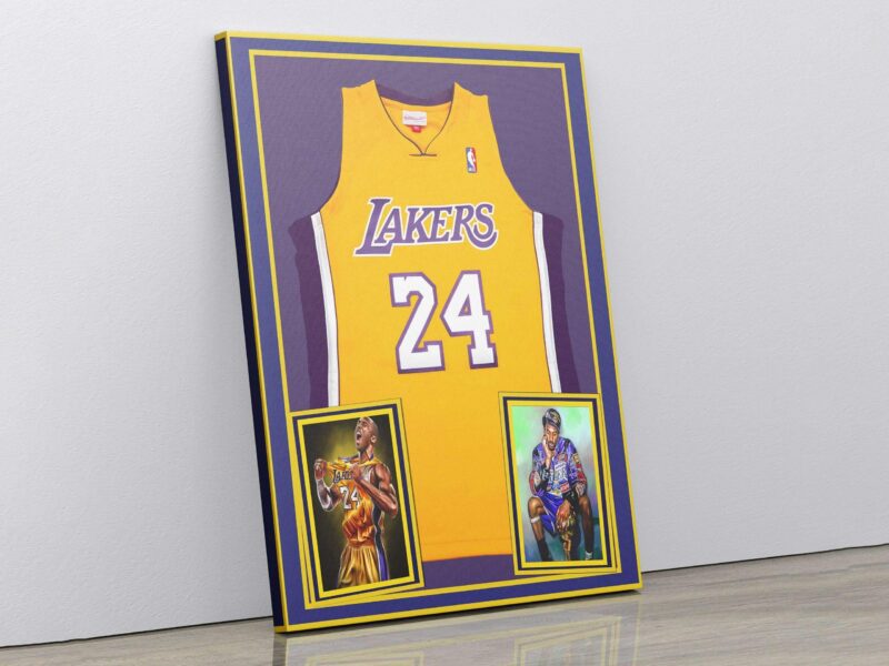 Kobe Bryant Jersey | Kobe Bryant Canvas Prints | Kobe Poster | Kobe Lakers | Lakers Art | Boys Room Decor | Basketball