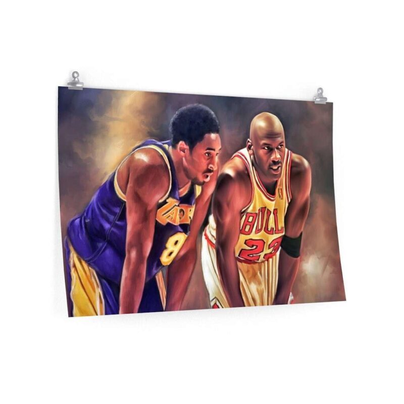 Kobe Bryant Poster Michael Jordan Poster Print Kobe Bryant Poster Michael Jordan Poster Basketball Gifts Christmas Gift