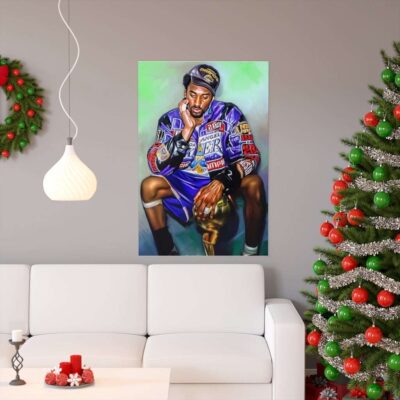 Kobe Bryant Poster Print Basketball Poster Poster Canvas Wall Art Home Decor Lakers Fan Gift For Him Boys Room Decor NBA Championship 1