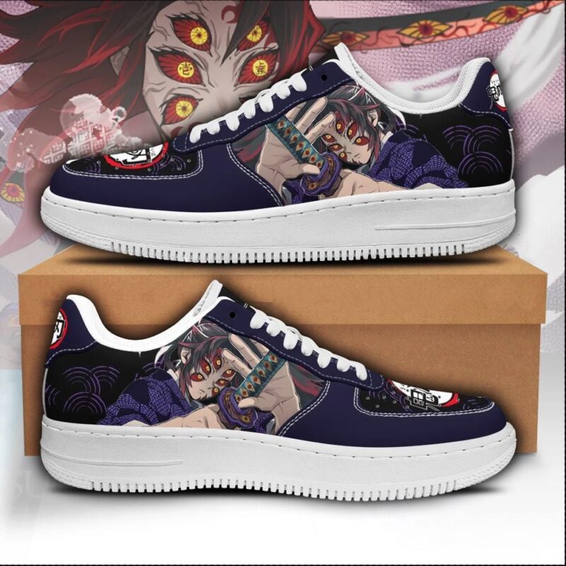 Kokushibou Sneakers Custom Demon Slayer Anime Shoes Fan Air Force 1 Sneakers