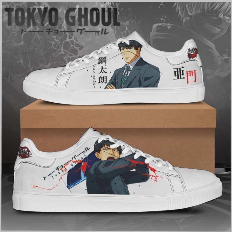 Koutarou Amon Tokyo Ghoul Low Top Leather Skate Shoes