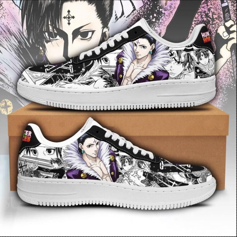 Kuroro Lucifer Sneakers Custom Hunter X Hunter Anime Shoes Fan Air Force 1 Sneakers