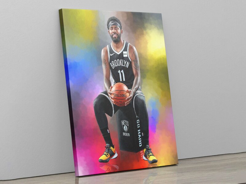 Kyrie Irving Canvas Kyrie Irving Brooklyn Nets Poster Basketball Gift Sports Print Wall Art Wall Decor Kids Room Decor Gift For Him