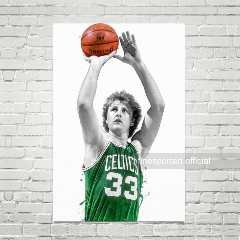 Larry Bird Boston Poster