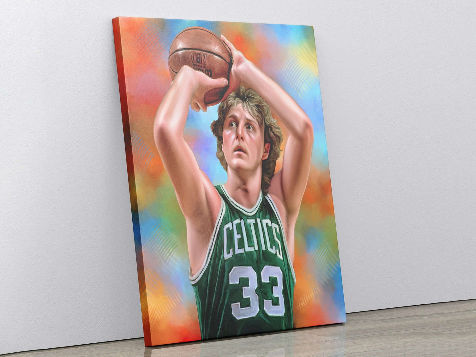 Larry Bird Canvas Print Larry Bird Poster Print Boston Celtics Sport Art Print Canvas Wall Art Basketball Wall Art Gift Kids Decor