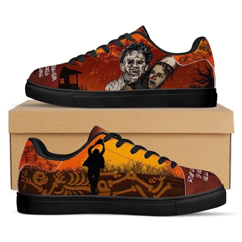 Leatherface Low Top Leather Skate Shoes