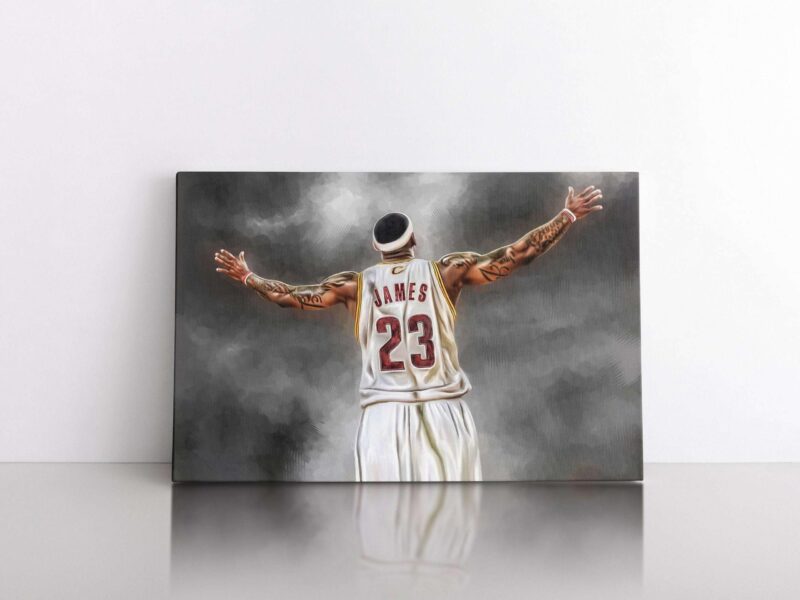 King James Basketball Player Poster