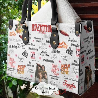 Led Zeppelin Gift For Fan, Led Zeppelin Handbag, Custom Name Fashion Lady Handbag LHB259