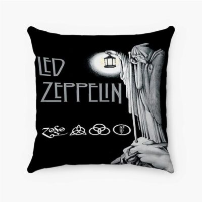 Led Zeppelin Stairway To Heaven Custom Pillow Case Spun Polyester Suede Square Pillow Cover