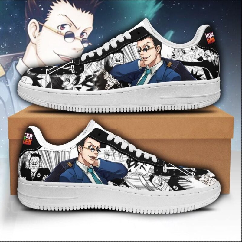 Leorio Sneakers Custom Hunter X Hunter Anime Shoes Fan Air Force 1 Sneakers