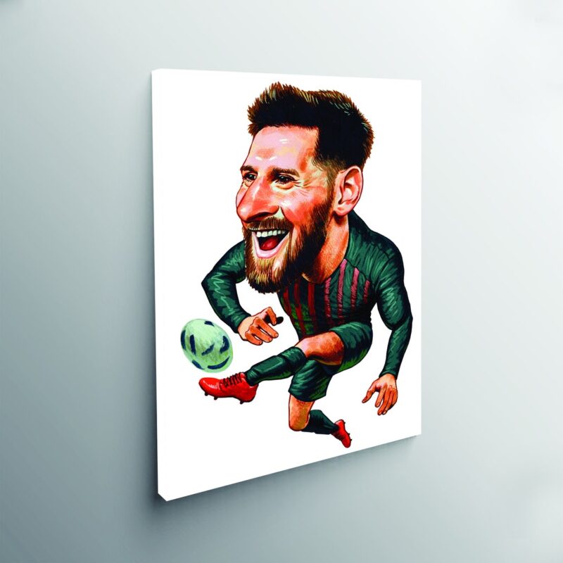 Lionel Messi Canvas Print / Lionel Messi Wall Art / Messi Illustration