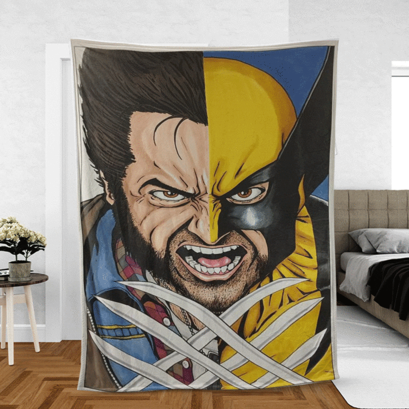 Logan Wolverine Gift For Fan Comfy Sofa Throw Blanket Gift