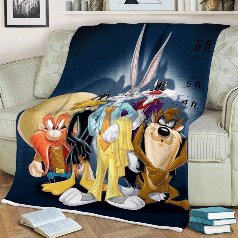 Looney tunes Cartoon Premium Comfy Sofa Throw Blanket