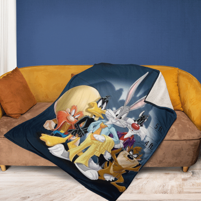 Looney tunes Cartoon 2 Gift LoverLooney tunes Cartoon Premium Comfy Sofa Throw Blanket 2
