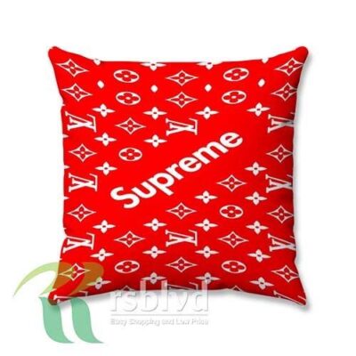 Louis Vuitton And Supreme Wallpaper Custom Pillow Case Cover