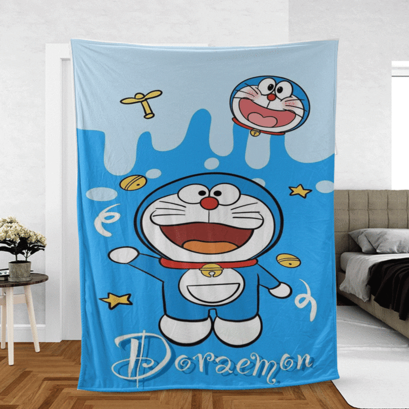 Doraemon Gift For Fan Comfy Sofa Throw Blanket Gift