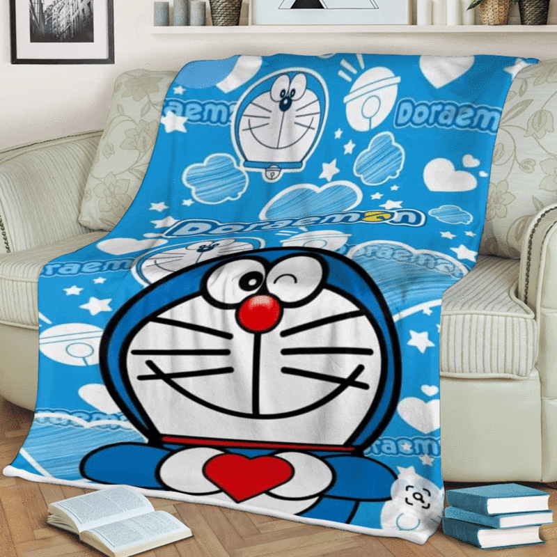 Doraemon Gift For Fan Comfy Sofa Throw Blanket Gift