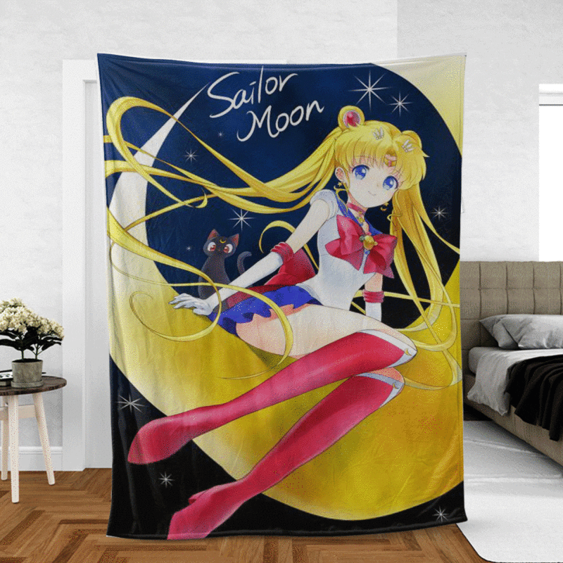 Sailor Moon Gift For Fans Comfy Sofa Throw Blanket Gift