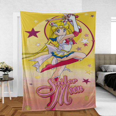 Lovely Sailor Moon Manga Christmas Ver 2 Gifts Sailor Moon Gift For Fans Comfy Sofa Throw Blanket Gift 2