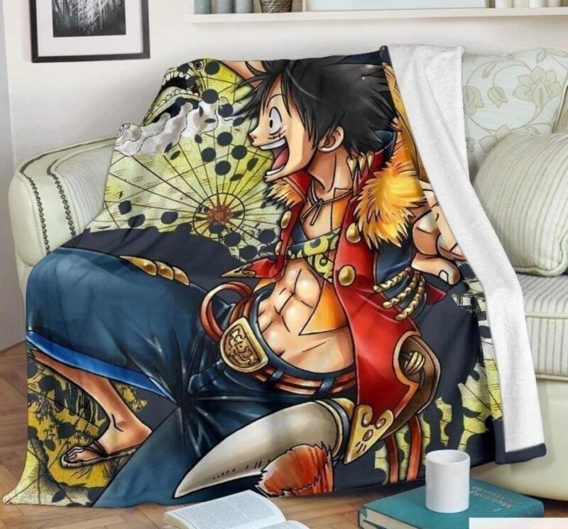 Luffy Blanket Custom One Piece Anime Home Decoration