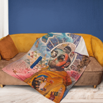 Mac Miller Wpap Pop Art Thank You For The Memories Ver2 Gift Comfy Sofa Throw Blanket Gift 2