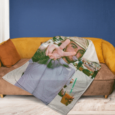 Mac Miller Wpap Say Hi Thank You For The Memories Ver8 Gift Comfy Sofa Throw Blanket Gift 1