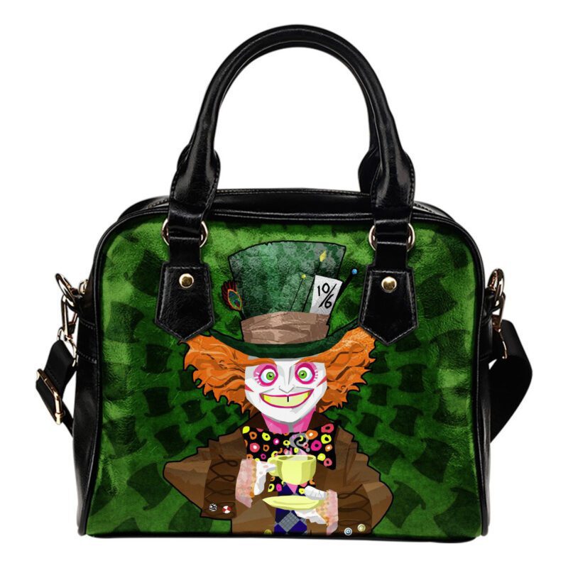 Mad Hatter Lady Leather Shoulder Hand Bag SB0092