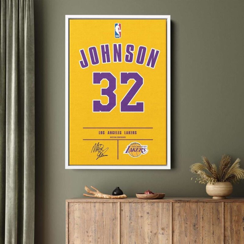 Magic Johnson NBA Jersey Art