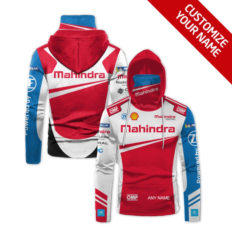 Mahindra Racing Team Omp White Jersey Style Custom Name For Mahindra Racing Team Fans Gaiter Hoodie GH0831