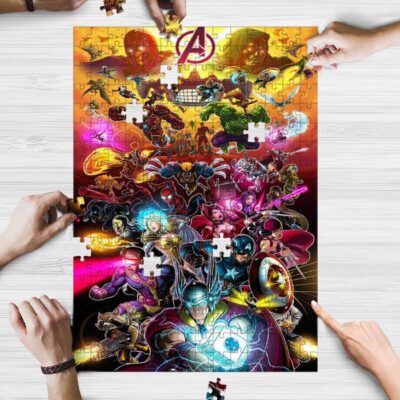 Marvel Avengers Alliance Assemble Forever Gifts Lover Jigsaw Puzzle GameAvengers Marvel Comics Fan Gift 2