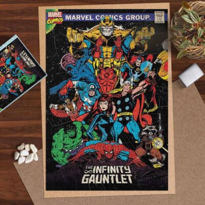 Marvel Comics Group The Infinity Gauntlet Movie Gifts Lover Jigsaw Puzzle Game