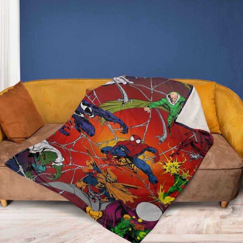 Marvel Spider Man Comfy Sofa Throw Blanket Gift