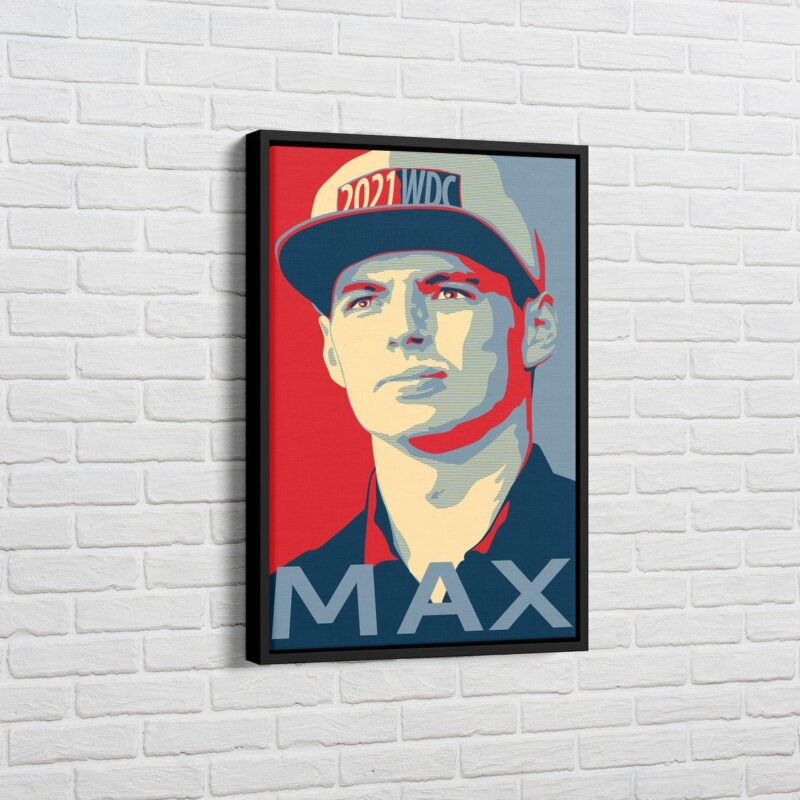 Max Verstappen Poster Canvas Formula One F1 Grand Prix Red Bull Racing Canvas Wall Art Max Verstappen F1 Canvas Print