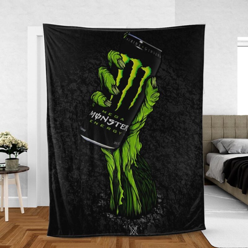 Mega Monster Energy Gift For Fan Comfy Sofa Throw Blanket Gift