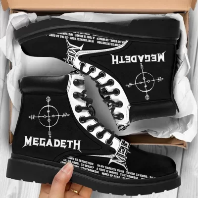 Megadeath Boots Shoes Amazing For Music Fan