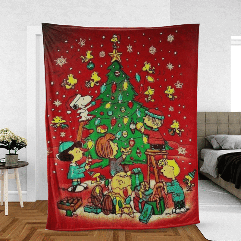 Snoopy Gift For Fan Comfy Sofa Throw Blanket Gift