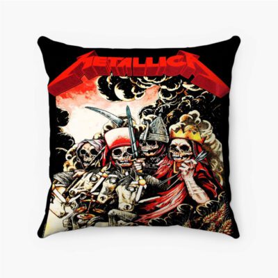 Metallica Four Horsemen Custom Pillow Case Spun Polyester Suede Square Pillow Cover