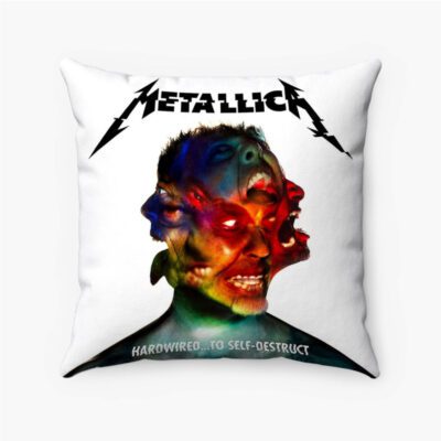 Metallica Hardwired To Self Destruct Custom Pillow Case Spun Polyester Suede Square Pillow Cover